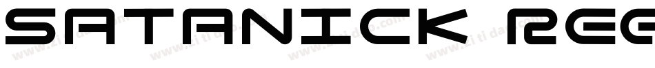 Satanick Regular字体转换